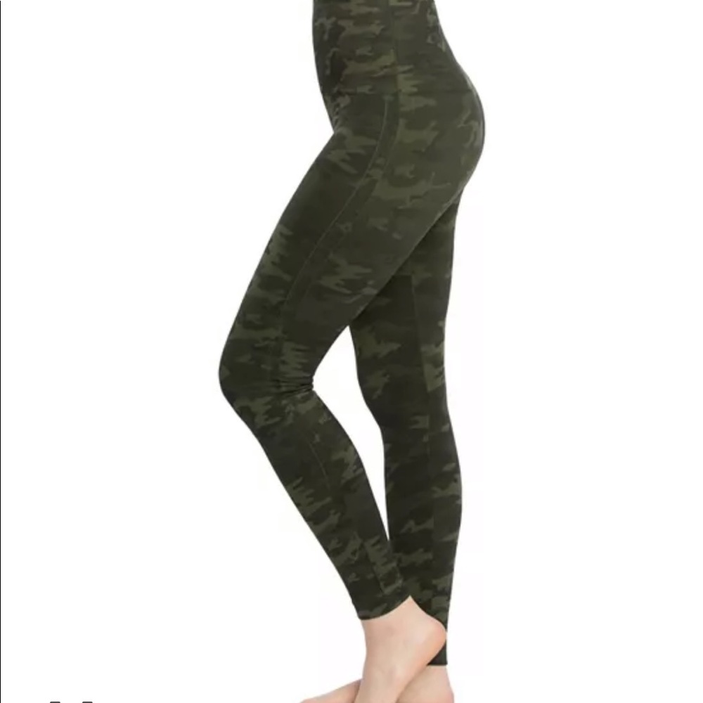 Spanx look at me now leggings - green camo